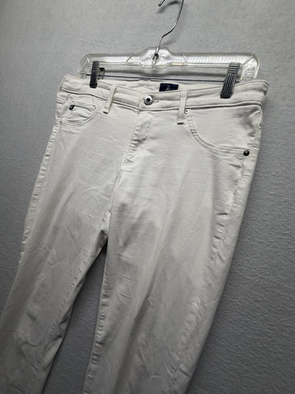 AG Adriano Goldschmied Jeans Womens 30R White The Legging Super Skinny Stretch